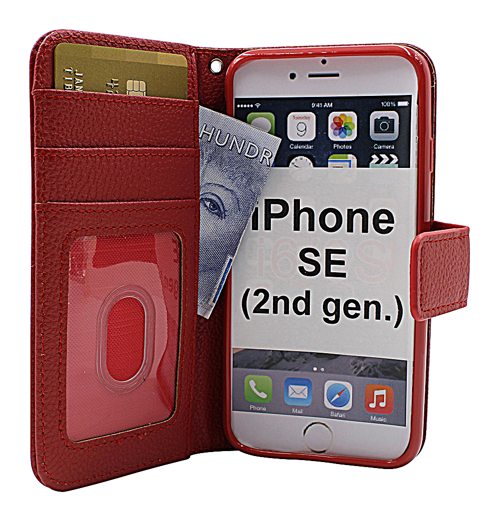 New Standcase Wallet iPhone SE (2nd Generation) Billigamobilskydd.se